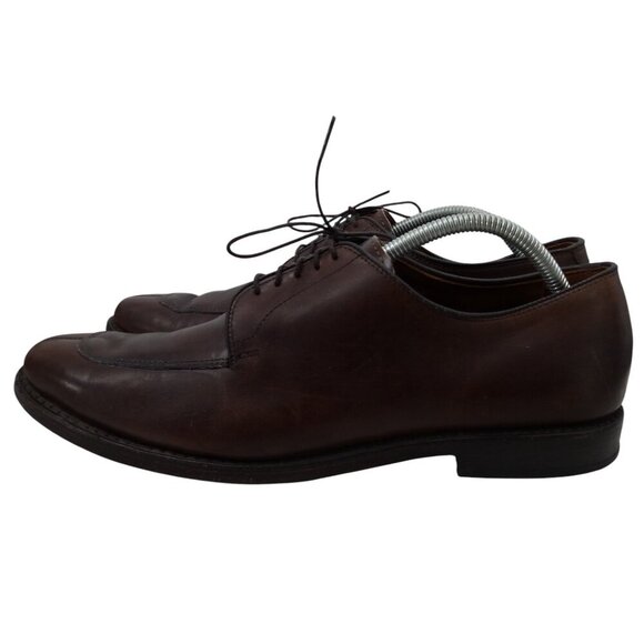 Allen Edmonds Delray Brown Leather Lace Up Oxfords Size 11 Loafers Split Toe - Picture 4 of 14